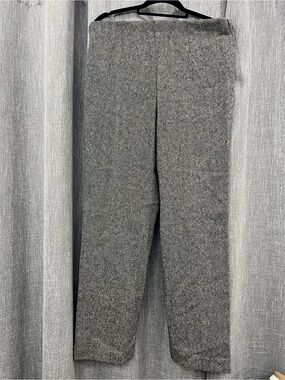 Chadwicks Gray Straight-Leg Knit Pants